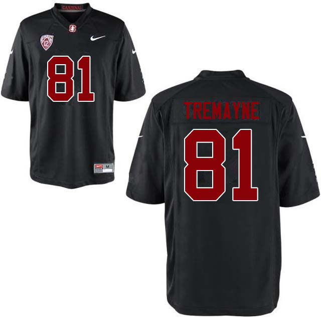 Men #81 Brycen Tremayne Stanford Cardinal College Football Jerseys Sale-Black - Click Image to Close